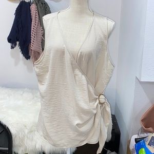 Off-white cross front tank